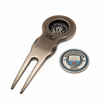 Manchester City pitch villa és ball maker szett Divot Tool & Marker