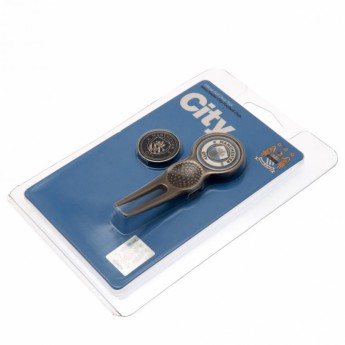Manchester City pitch villa és ball maker szett Divot Tool & Marker