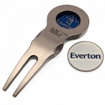 FC Everton pitch villa és ball maker szett Divot Tool & Marker