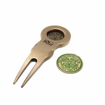 FC Celtic pitch villa és ball maker szett Divot Tool & Marker