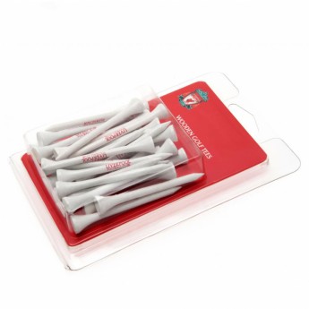 FC Liverpool golflabda tartó Wooden Tees 20 pcs