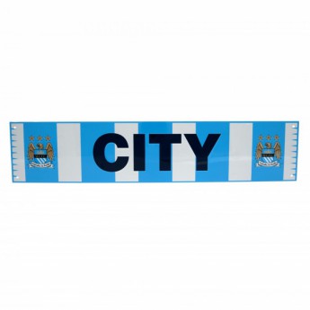 Manchester City fém tábla Bar Scarf Sign