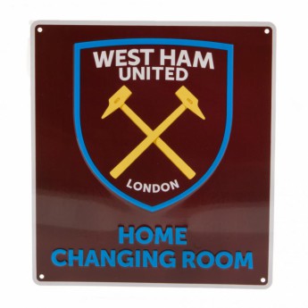West Ham United fém tábla Home Changing Room Sign