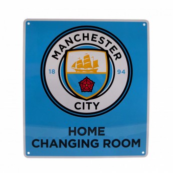 Manchester City fém tábla Home Changing Room Sign