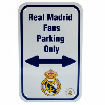 Real Madrid fém tábla No Parking Sign