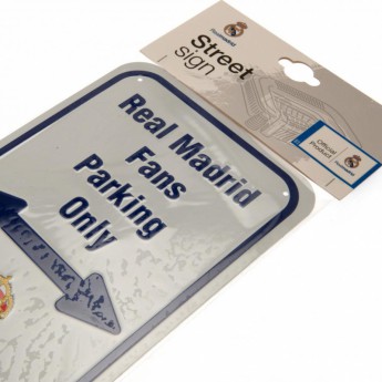Real Madrid fém tábla No Parking Sign