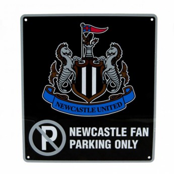 Newcastle United fali tábla No Parking Sign