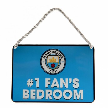 Manchester City hálószoba tábla Bedroom Sign No1 Fan