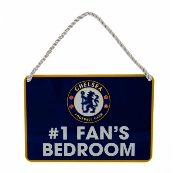 FC Chelsea hálószoba tábla blue Bedroom Sign No1 Fan