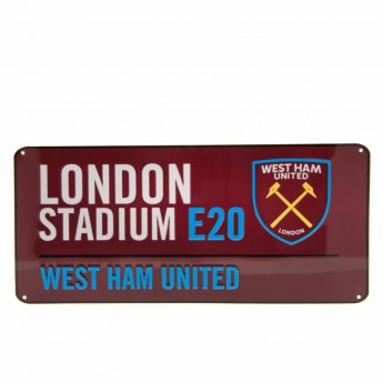 West Ham United fali tábla Street Sign CL