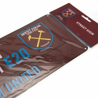 West Ham United fali tábla Street Sign CL