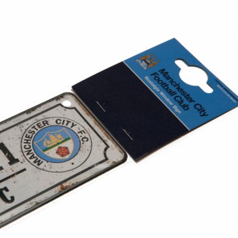 Manchester City ablak matrica Retro Window Sign