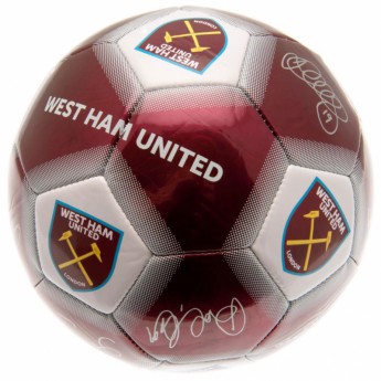 West Ham United aláírt labda Football Signature