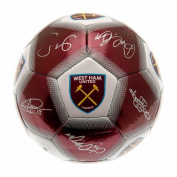 West Ham United aláírt labda Football Signature