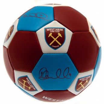 West Ham United futball labda Nuskin Football Size 3