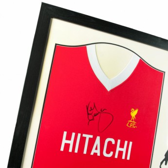FC Liverpool bekeretezett mez Dalglish Signed Shirt Silhouette
