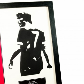 FC Liverpool bekeretezett mez Dalglish Signed Shirt Silhouette