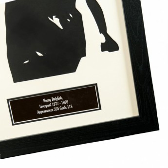 FC Liverpool bekeretezett mez Dalglish Signed Shirt Silhouette
