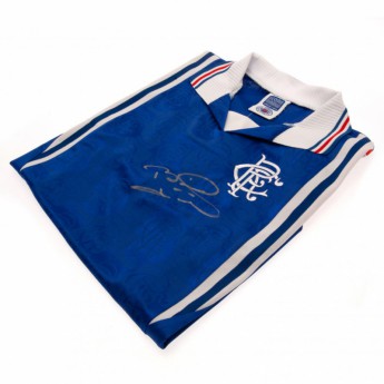 FC Rangers férfi póló Laudrup Signed Shirt