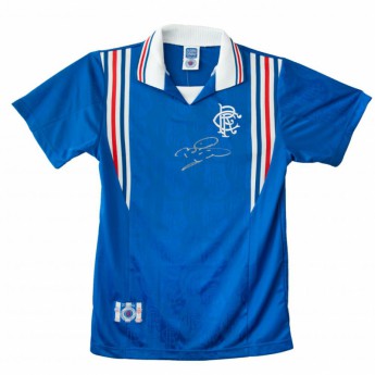 FC Rangers férfi póló Laudrup Signed Shirt
