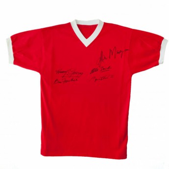 Legendák futball mez Manchester United 1958 Busby Babes Signed Shirt