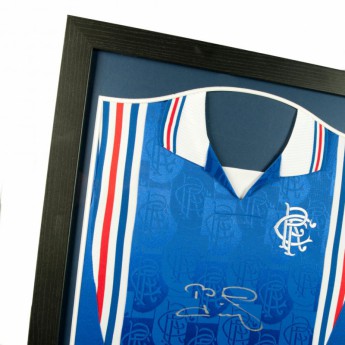 FC Rangers bekeretezett mez Laudrup Signed Shirt (Framed)