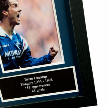 FC Rangers bekeretezett mez Laudrup Signed Shirt (Framed)