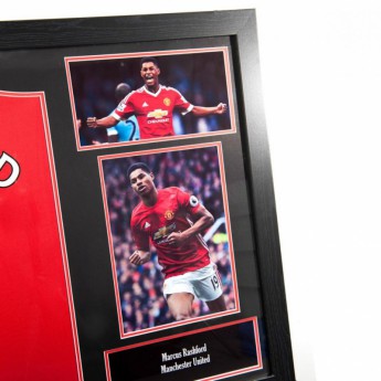 Legendák bekeretezett mez Manchester United Rashford Signed Shirt (Framed)