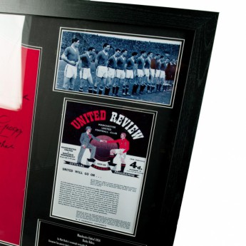 Legendák bekeretezett mez Manchester United 1958 Busby Babes Signed Shirt (Framed)