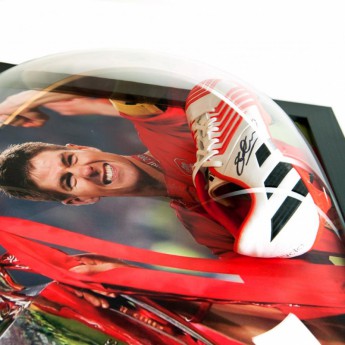 Legendák bekeretezett futballcipő FC Liverpool Gerrard Signed Boot (Framed)