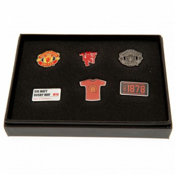 Manchester United kitűző szett 6 Piece Badge Set