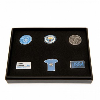 Manchester City kitűző szett 6 Piece Badge Set