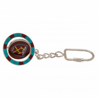 West Ham United kulcstartó Spinner Keyring PC