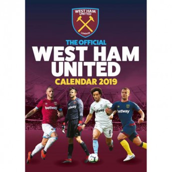 West Ham United naptár 2019 official A3