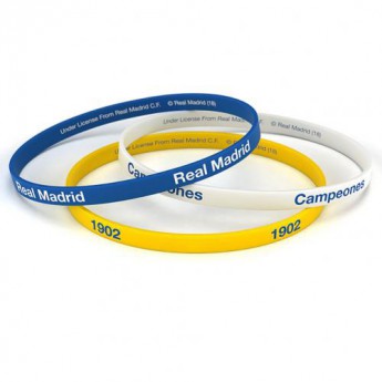 Real Madrid szilikon karkötő 3pk Silicone Wristbands