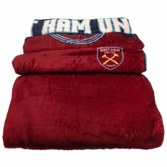 West Ham United takaró Sherpa Fleece Blanket 1