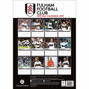 Fulham naptár 2019 official A3