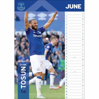 FC Everton naptár 2019 official A3