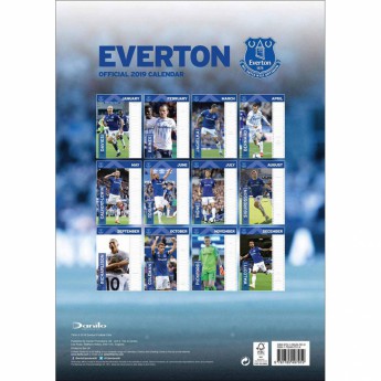 FC Everton naptár 2019 official A3