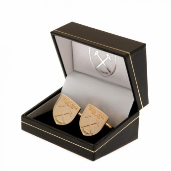 West Ham United mandzsettagomb Gold Plated Cufflinks