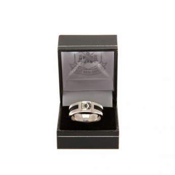 West Ham United karkötő Black Inlay Ring Large CT