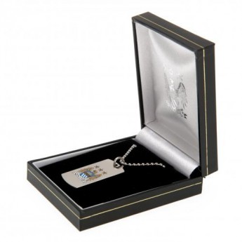 Manchester City nyakpánt Colour Crest Dog Tag & Chain EC