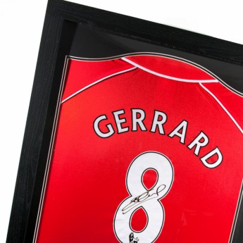 FC Liverpool kép keretben Gerrard Signed Shirt Honours (Framed)