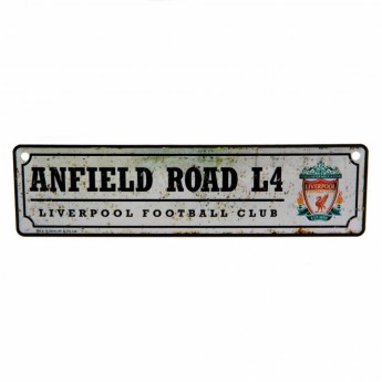 FC Liverpool pléh tábla Retro Window Sign