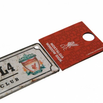 FC Liverpool pléh tábla Retro Window Sign