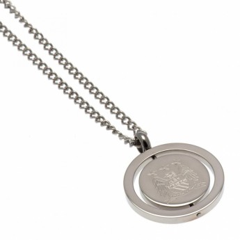 Manchester City nyaklánc medállal Spinner Pendant & Chain EC