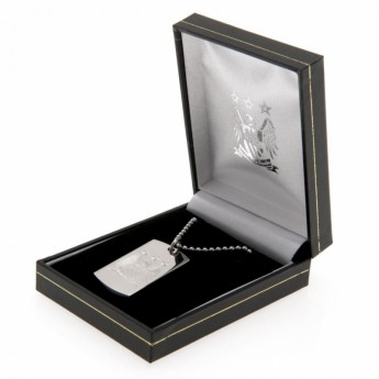 Manchester City nyaklánc dögcédulával Engraved Dog Tag & Chain EC