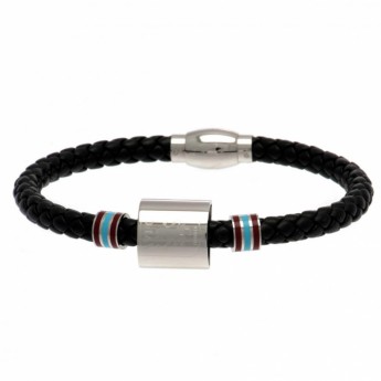 Aston Villa bőr karkötő Colour Ring Leather Bracelet