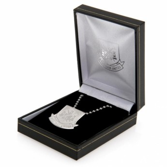 West Ham United nyaklánc medállal Stainless Steel Pendant & Chain CT LG