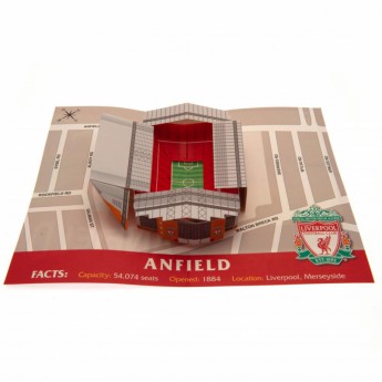 FC Liverpool születésnapi köszöntő Pop-Up Birthday Card